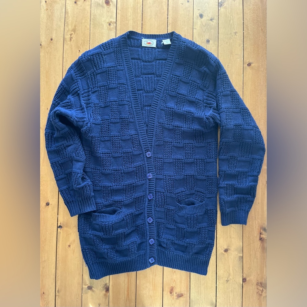 Vintage Marsh Landing Chunky Knit Cardigan Sz Medium